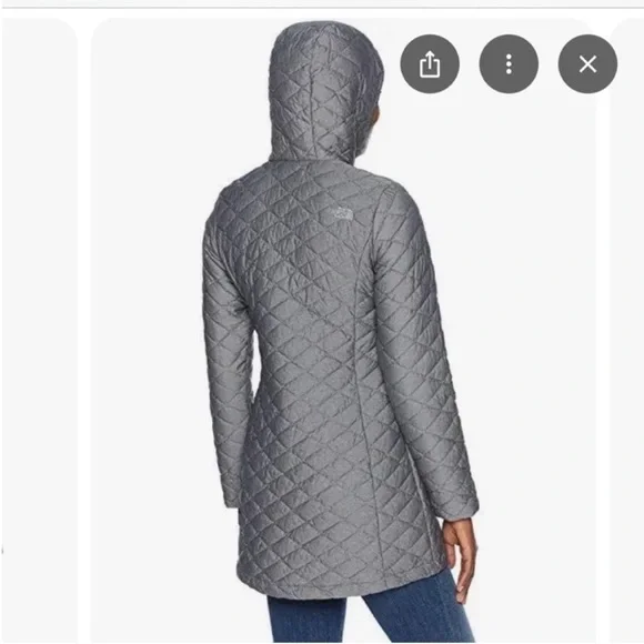 The North Face Thermoball Parka Gray Jacket Coat S - Picture 2 of 9